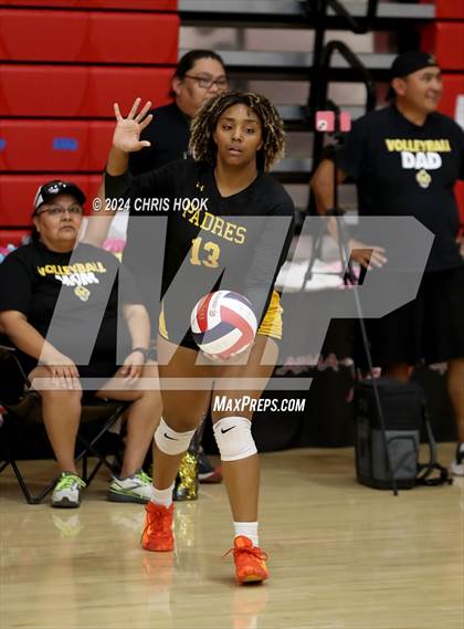 Thumbnail 2 in Marcos de Niza vs Mogollon (The Florence VB Invitational) photogallery.