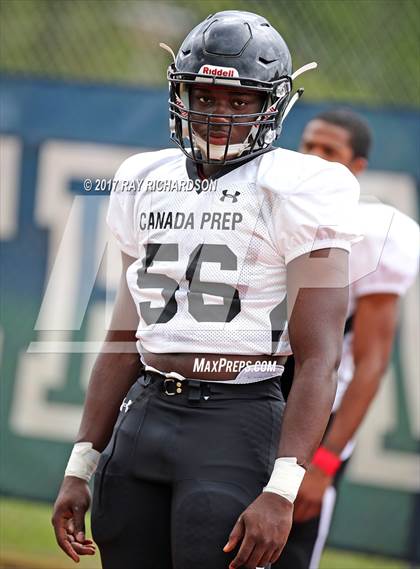 Thumbnail 1 in Canada Prep Football Academy (St. Catharines, Ontario) @ Mater Dei Prep photogallery.