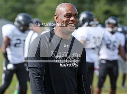 Thumbnail 3 in Canada Prep Football Academy (St. Catharines, Ontario) @ Mater Dei Prep photogallery.