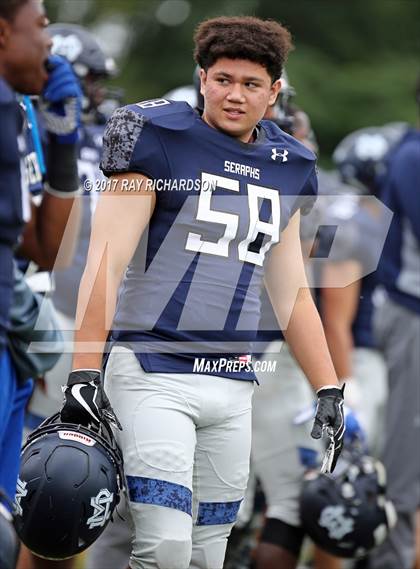 Thumbnail 3 in Canada Prep Football Academy (St. Catharines, Ontario) @ Mater Dei Prep photogallery.