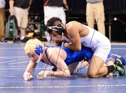 Thumbnail 1 in NCHSAA Individual Wrestling (2A, 3A and 4A 2nd Consolation Round)  photogallery.