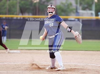Thumbnail 1 in Shoemaker @ A&M Consolidated (UIL 5A Softball Region III Bi-District Playoff) photogallery.