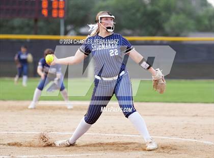 Thumbnail 1 in Shoemaker @ A&M Consolidated (UIL 5A Softball Region III Bi-District Playoff) photogallery.