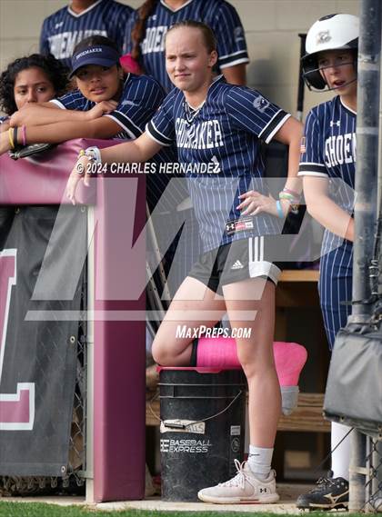 Thumbnail 3 in Shoemaker @ A&M Consolidated (UIL 5A Softball Region III Bi-District Playoff) photogallery.