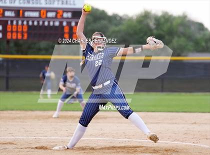 Thumbnail 1 in Shoemaker @ A&M Consolidated (UIL 5A Softball Region III Bi-District Playoff) photogallery.