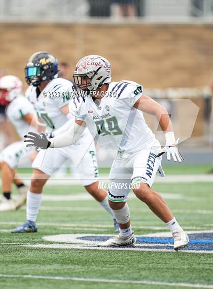 Thumbnail 1 in All-Shore Gridiron Classic (Monmouth vs Ocean) photogallery.