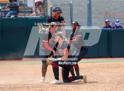 Thumbnail 3 in Melissa vs. Harlingen South (UIL 5A Softball Final) photogallery.