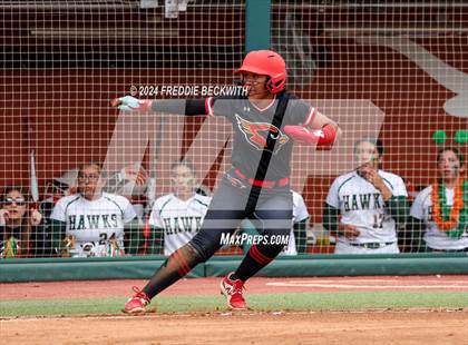 Thumbnail 2 in Melissa vs. Harlingen South (UIL 5A Softball Final) photogallery.