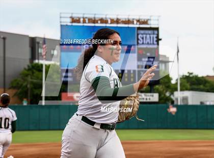 Thumbnail 2 in Melissa vs. Harlingen South (UIL 5A Softball Final) photogallery.