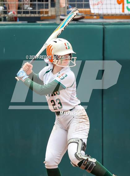Thumbnail 2 in Melissa vs. Harlingen South (UIL 5A Softball Final) photogallery.