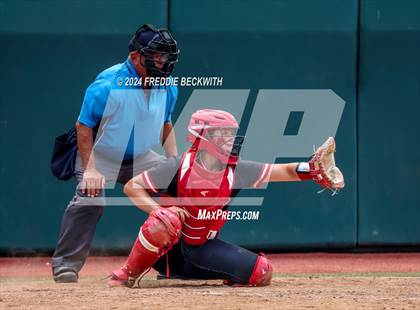 Thumbnail 3 in Melissa vs. Harlingen South (UIL 5A Softball Final) photogallery.
