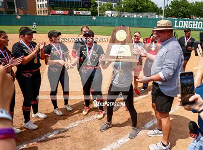 Thumbnail 1 in Melissa vs. Harlingen South (UIL 5A Softball Final) photogallery.