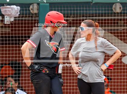 Thumbnail 2 in Melissa vs. Harlingen South (UIL 5A Softball Final) photogallery.