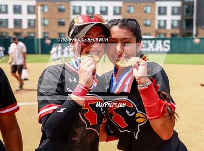Thumbnail 2 in Melissa vs. Harlingen South (UIL 5A Softball Final) photogallery.