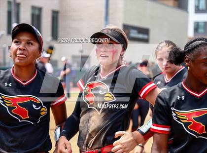 Thumbnail 2 in Melissa vs. Harlingen South (UIL 5A Softball Final) photogallery.