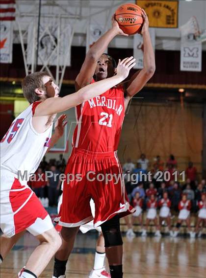 Thumbnail 3 in Meridian @ Woodlawn (IHSA Class 1A Salem Super-Sectional Final)  photogallery.