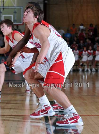 Thumbnail 3 in Meridian @ Woodlawn (IHSA Class 1A Salem Super-Sectional Final)  photogallery.