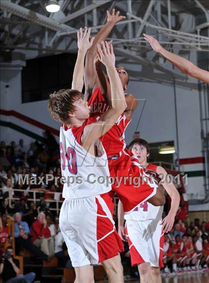 Thumbnail 2 in Meridian @ Woodlawn (IHSA Class 1A Salem Super-Sectional Final)  photogallery.
