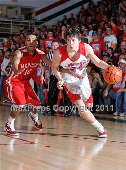 Thumbnail 2 in Meridian @ Woodlawn (IHSA Class 1A Salem Super-Sectional Final)  photogallery.