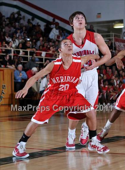 Thumbnail 3 in Meridian @ Woodlawn (IHSA Class 1A Salem Super-Sectional Final)  photogallery.