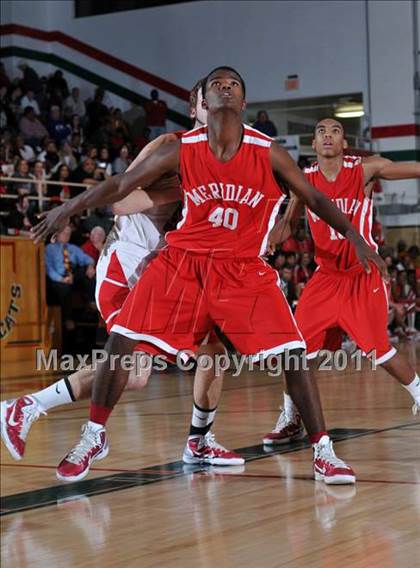 Thumbnail 2 in Meridian @ Woodlawn (IHSA Class 1A Salem Super-Sectional Final)  photogallery.