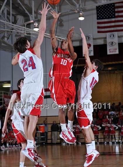 Thumbnail 3 in Meridian @ Woodlawn (IHSA Class 1A Salem Super-Sectional Final)  photogallery.