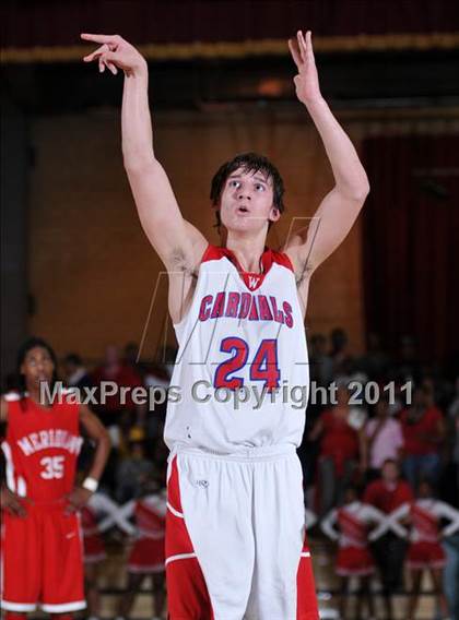 Thumbnail 3 in Meridian @ Woodlawn (IHSA Class 1A Salem Super-Sectional Final)  photogallery.