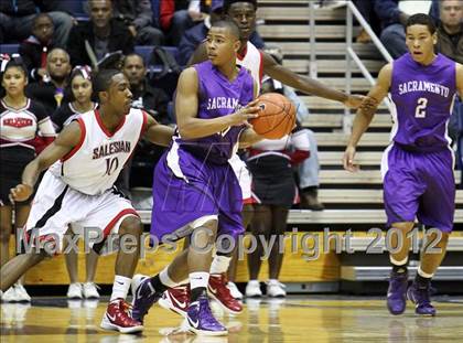 Thumbnail 1 in Salesian vs. Sacramento (Martin Luther King Classic) photogallery.