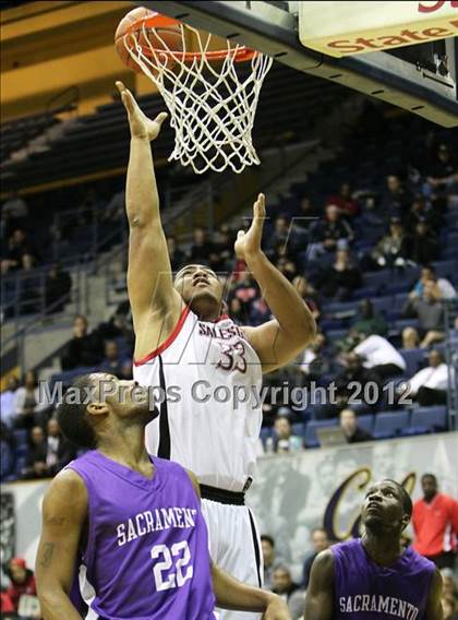 Thumbnail 1 in Salesian vs. Sacramento (Martin Luther King Classic) photogallery.