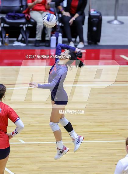 Thumbnail 3 in Lovejoy vs. Manvel (UIL Volleyball 5A Semifinals) photogallery.