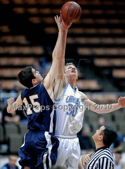 Thumbnail 1 in Mission Prep vs. Central Valley Christian (CIF CS D5 Final) photogallery.
