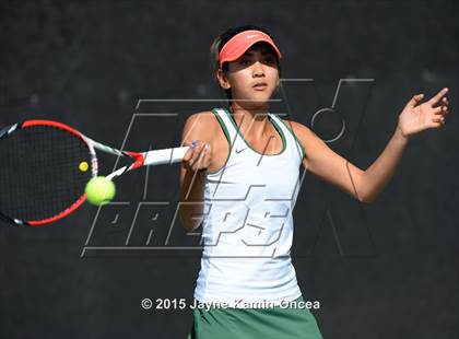 Thumbnail 1 in Foothill League Girls Tennis Championships photogallery.