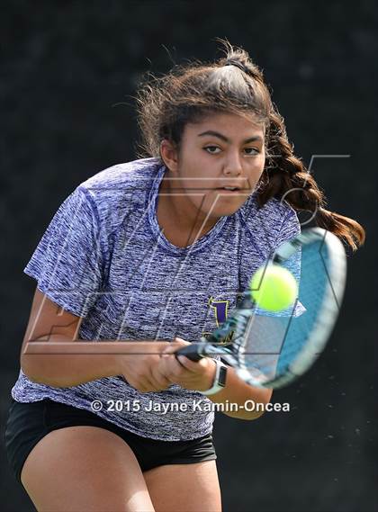 Thumbnail 2 in Foothill League Girls Tennis Championships photogallery.