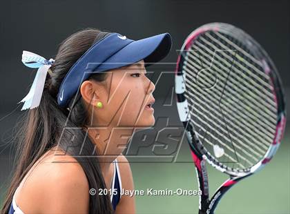 Thumbnail 2 in Foothill League Girls Tennis Championships photogallery.