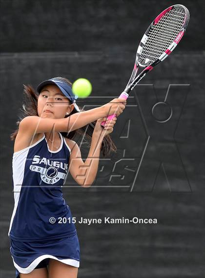 Thumbnail 3 in Foothill League Girls Tennis Championships photogallery.