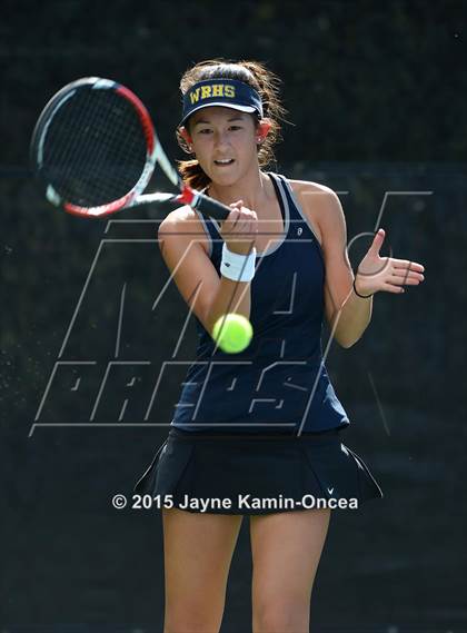 Thumbnail 3 in Foothill League Girls Tennis Championships photogallery.