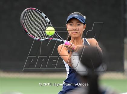 Thumbnail 3 in Foothill League Girls Tennis Championships photogallery.