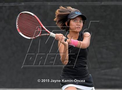 Thumbnail 1 in Foothill League Girls Tennis Championships photogallery.