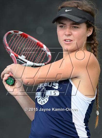 Thumbnail 3 in Foothill League Girls Tennis Championships photogallery.