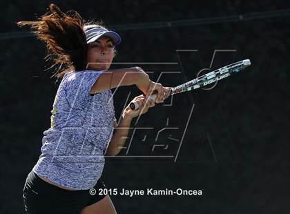 Thumbnail 2 in Foothill League Girls Tennis Championships photogallery.