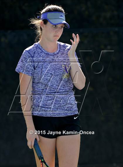 Thumbnail 3 in Foothill League Girls Tennis Championships photogallery.