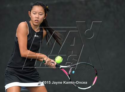 Thumbnail 3 in Foothill League Girls Tennis Championships photogallery.