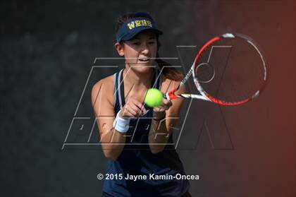 Thumbnail 1 in Foothill League Girls Tennis Championships photogallery.