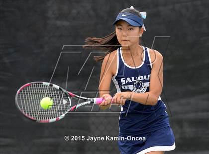 Thumbnail 2 in Foothill League Girls Tennis Championships photogallery.