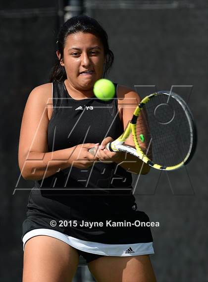 Thumbnail 1 in Foothill League Girls Tennis Championships photogallery.