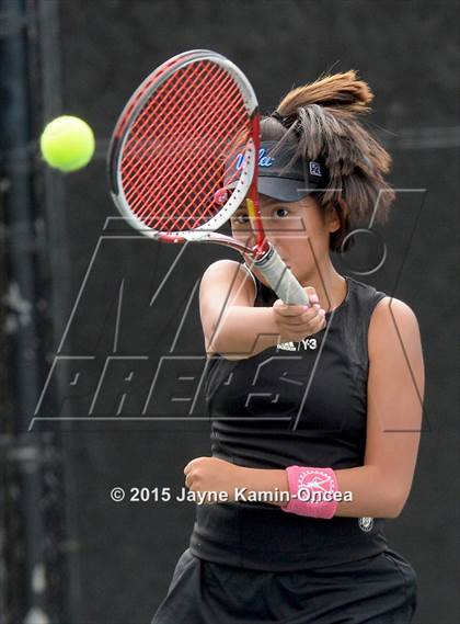 Thumbnail 2 in Foothill League Girls Tennis Championships photogallery.