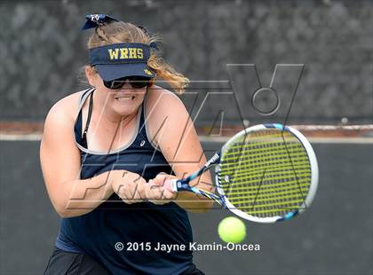 Thumbnail 3 in Foothill League Girls Tennis Championships photogallery.