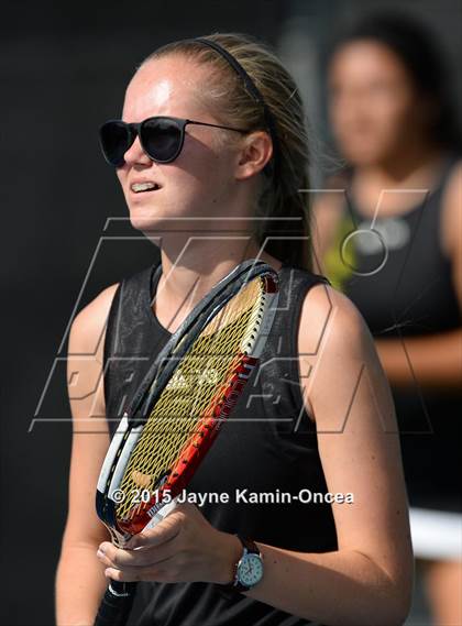 Thumbnail 2 in Foothill League Girls Tennis Championships photogallery.