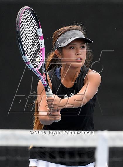 Thumbnail 2 in Foothill League Girls Tennis Championships photogallery.