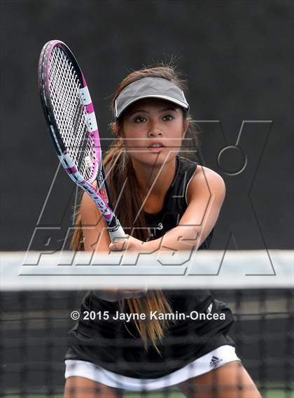 Thumbnail 3 in Foothill League Girls Tennis Championships photogallery.